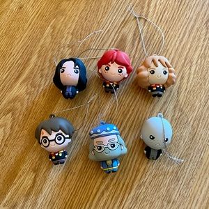 Set of 6 small Harry Potter Ornaments
